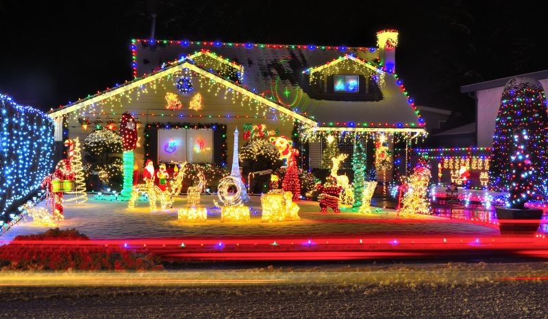 Christmas Lights Hanging in Kansas City, KS