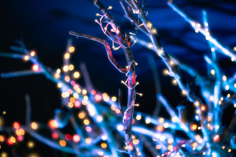 Holiday Lights Hanging in Kansas City, KS