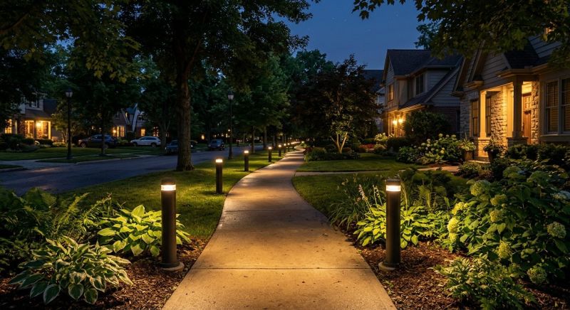 Sidewalk Lighting Installation in Pasadena, CA